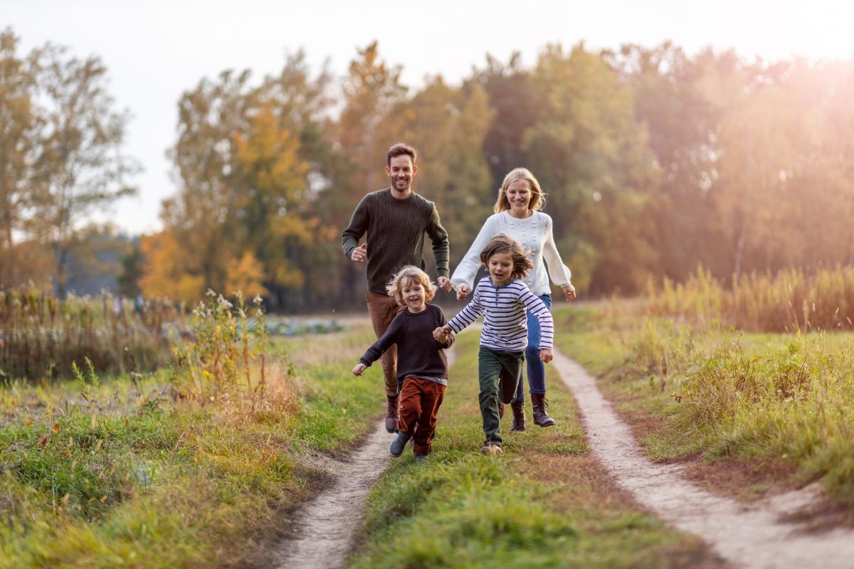 Family in Park