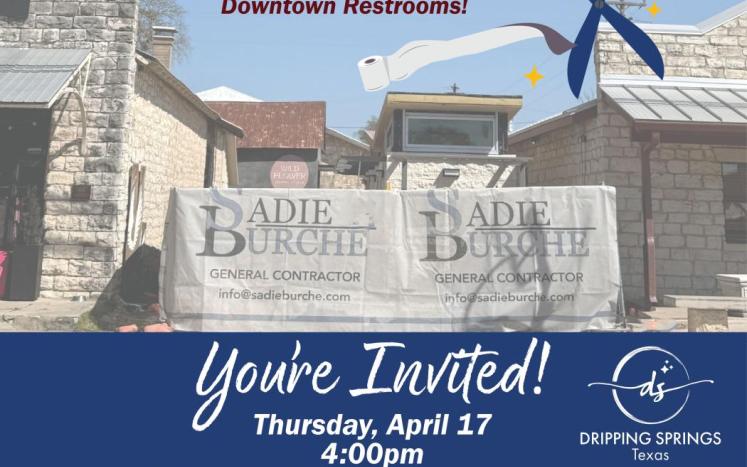Invitation to Restroom Ribbon Cutting