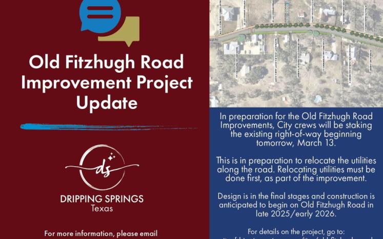 Old Fitzhugh Road Improvement Update graphic