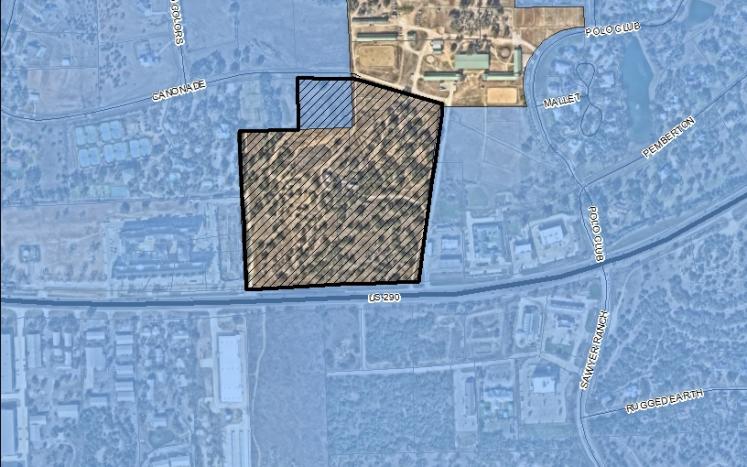 Map of Target Development Area